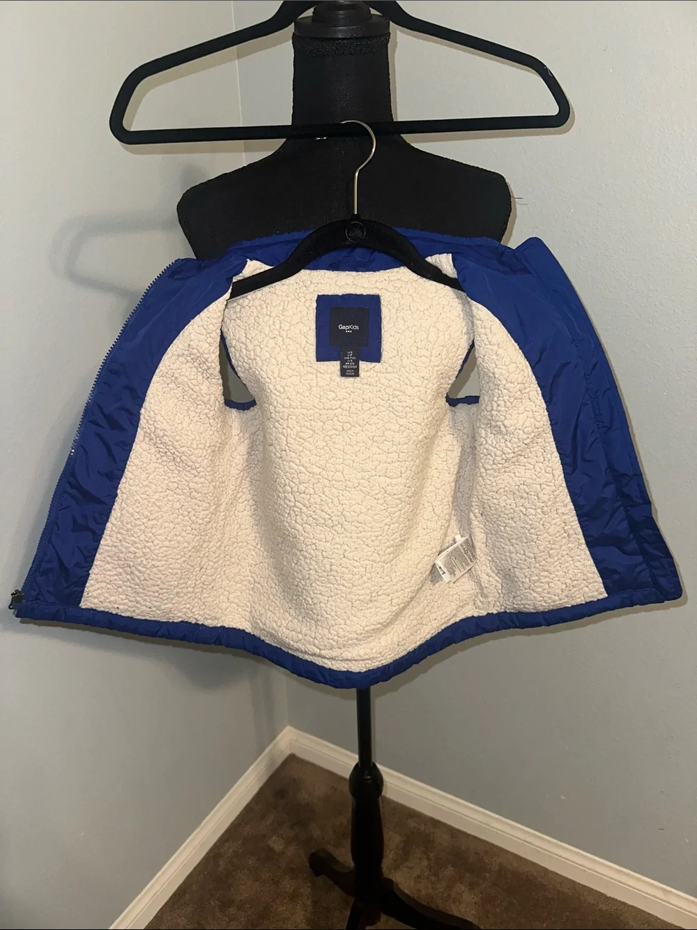 GAP Royal Blue Quilted Star-Pattern Vest